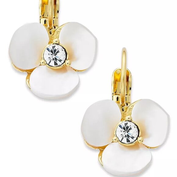 kate spade new york Disco Pansy Mother-of-Pearl Drop Earrings - Picture 9 of 9